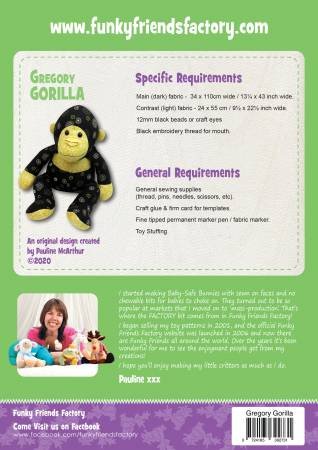 Gregory Gorilla - Funky Friends Factory Pattern image 1
