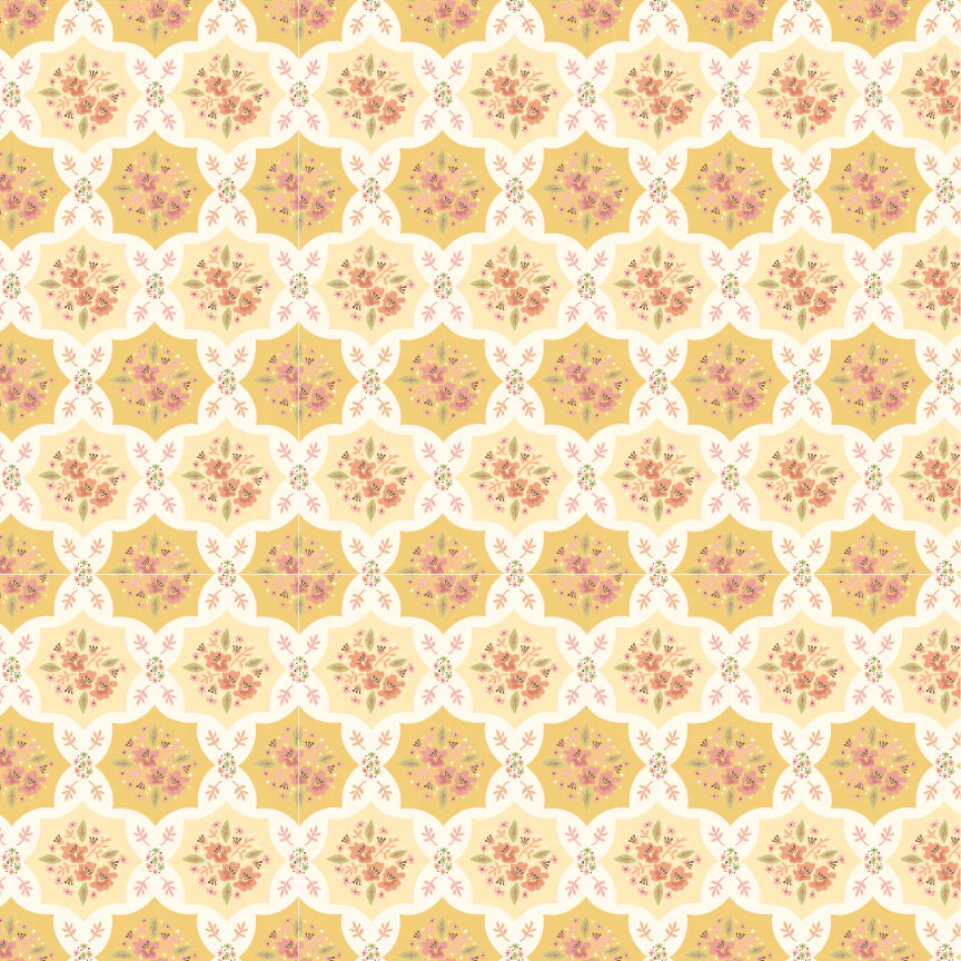 Wildwood Dwellings by Poppie Cotton - Quilty Patches Yellow image 0
