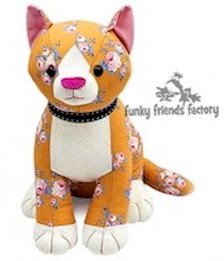 NEW - Socks the SITTING Cat - Funky Friends Factory Pattern image 2