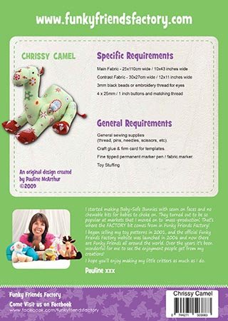 NEW Chrissy The Camel- Funky Friends Factory Pattern image 1