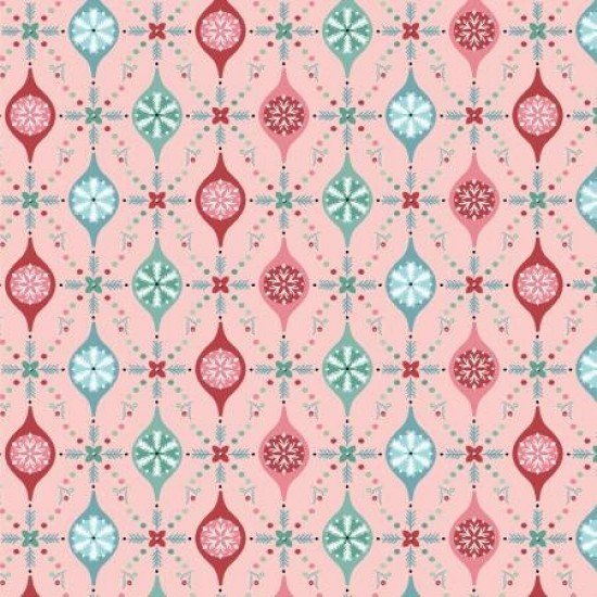 Frost & Furry by Poppie Cotton - Merry Berries - Pink image 0