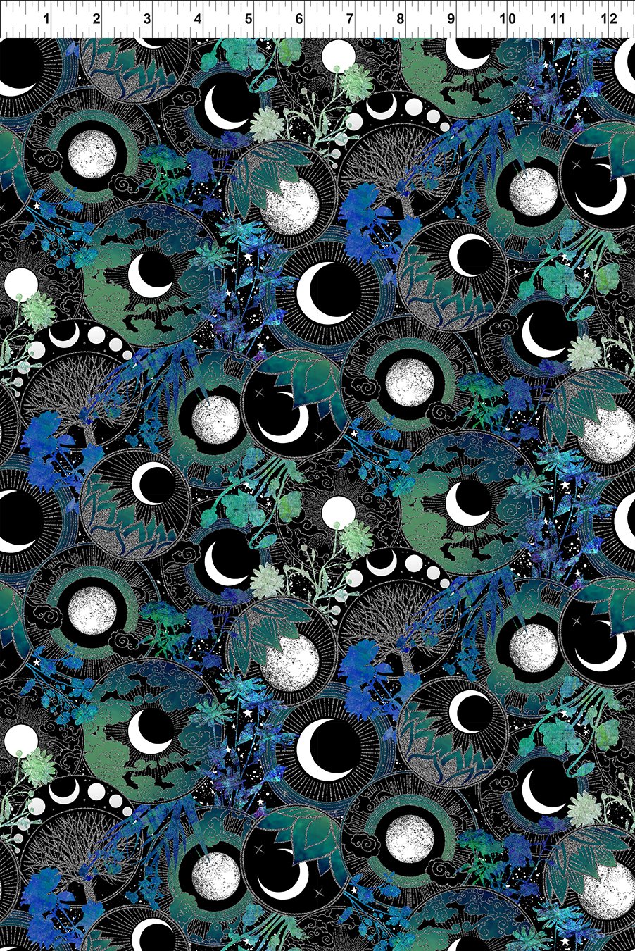 La Luna by Jason Yenter - Blue/Silver Moon Collage