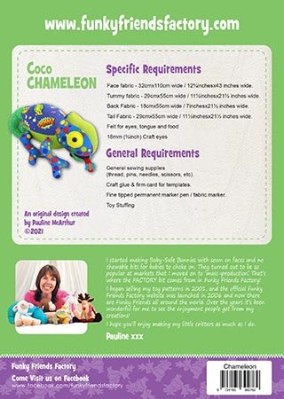 Coco The Chameleon - Funky Friends Factory Pattern image 1
