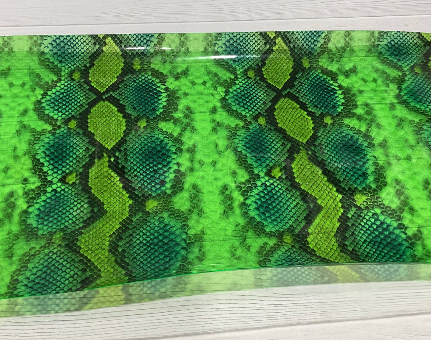 Snake Skin Print Clear TPU Vinyl