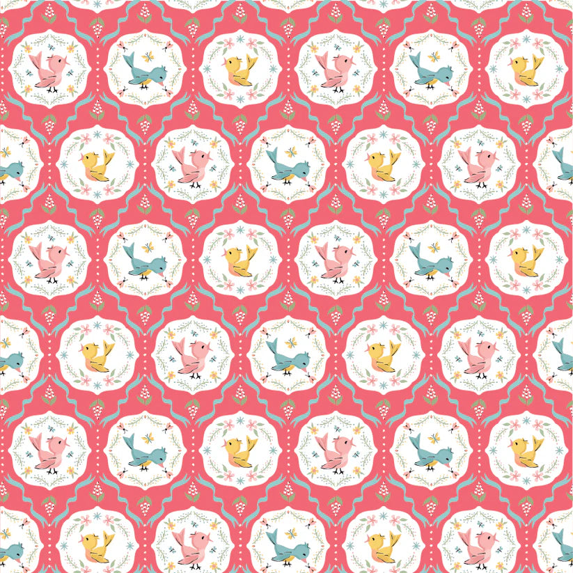 Finding Wonder by Poppie Cotton - Tweeting Pink image 0