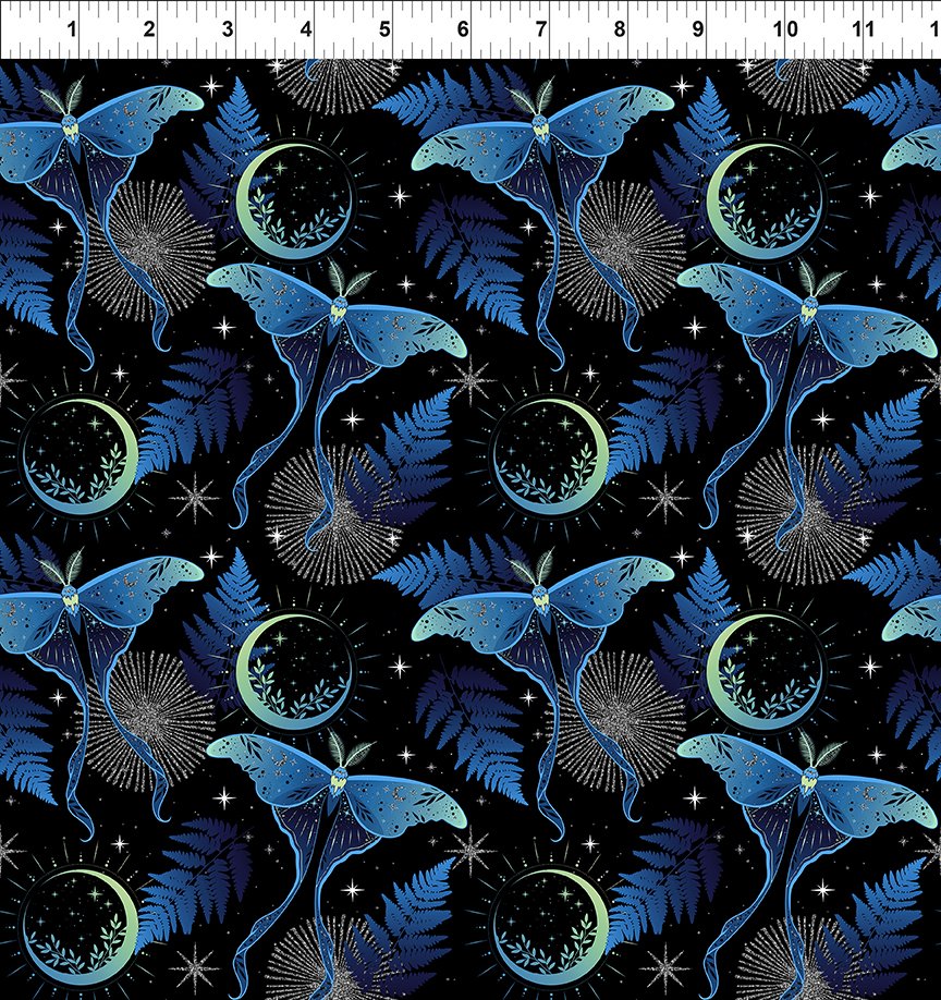 La Luna by Jason Yenter - Blue/Silver Lunar Moths