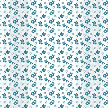 Flower Market by Poppie Cotton - Sugar Petals Blue