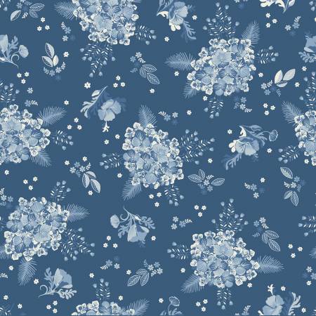 Lakeland Blues by Poppie Cotton - Hydrangeas Dark