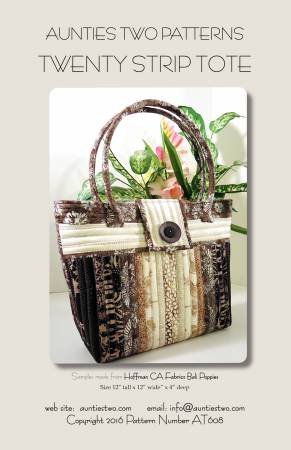 Twenty Strip Tote - Aunties Two Bag Pattern image 0