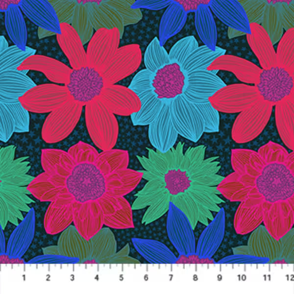 Jumpstart by Anna Maria Textiles - Stars and Stripes in Navy