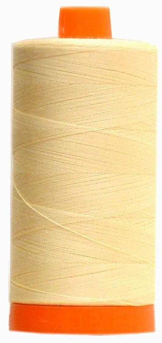 Aurifil 50Wt 100% Mako Cotton Thread Butter image 0