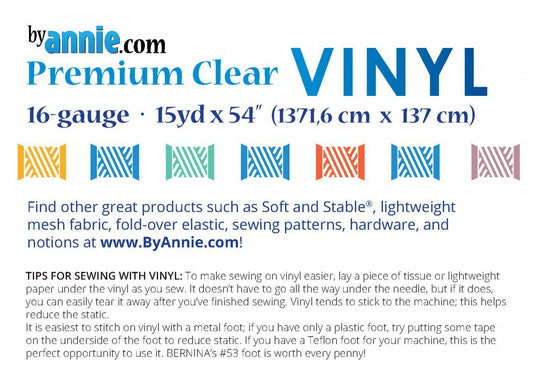 Clear Vinyl for bags and more - From ByAnnie image 1