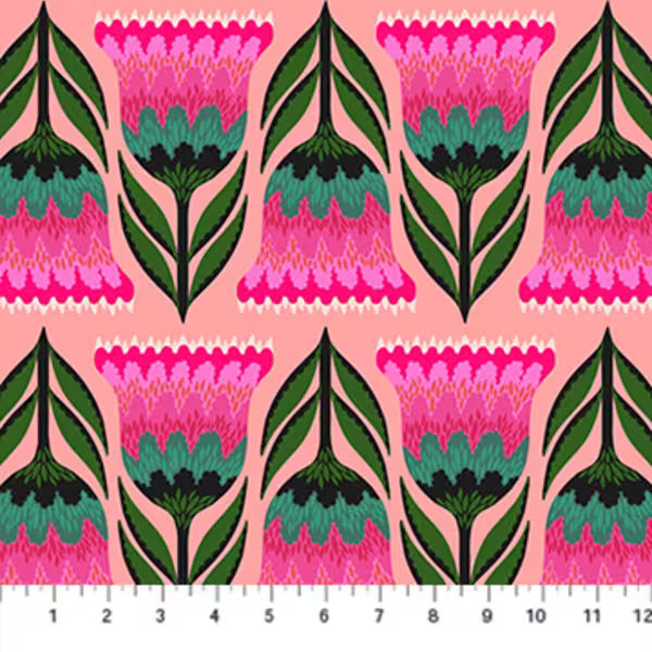 Jumpstart by Anna Maria Textiles - Celosia in Punch
