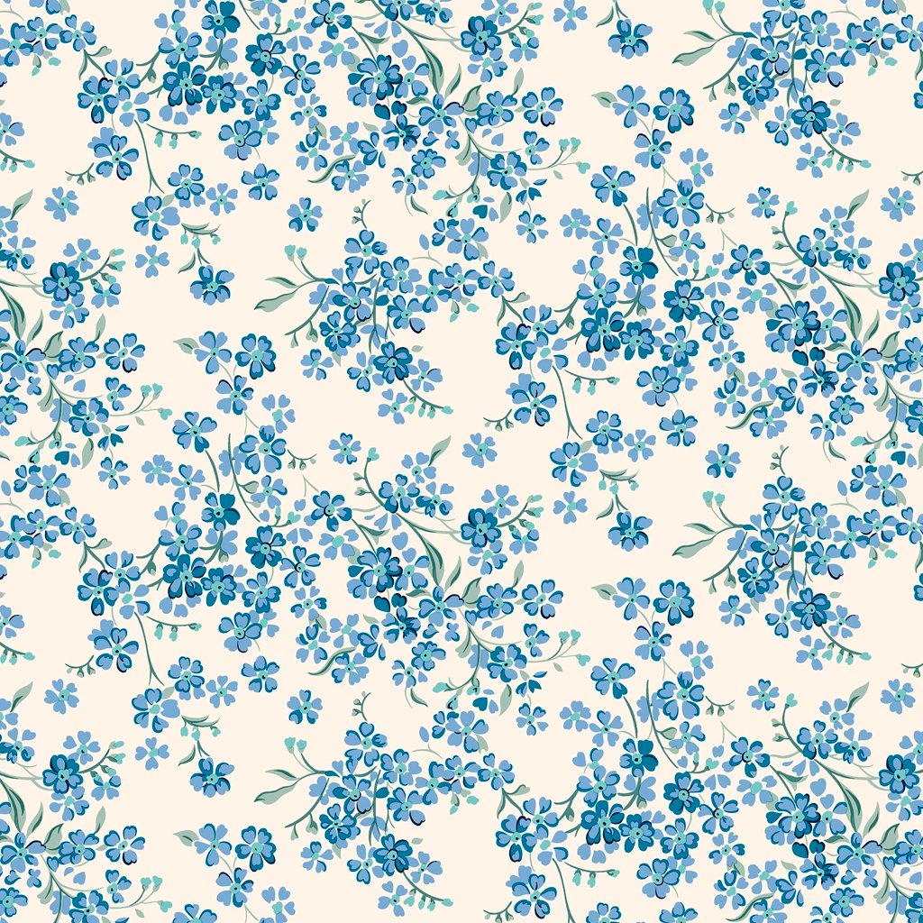 Liberty Floral Nostalgia - Forget-Me-Not Trail Blue image 0