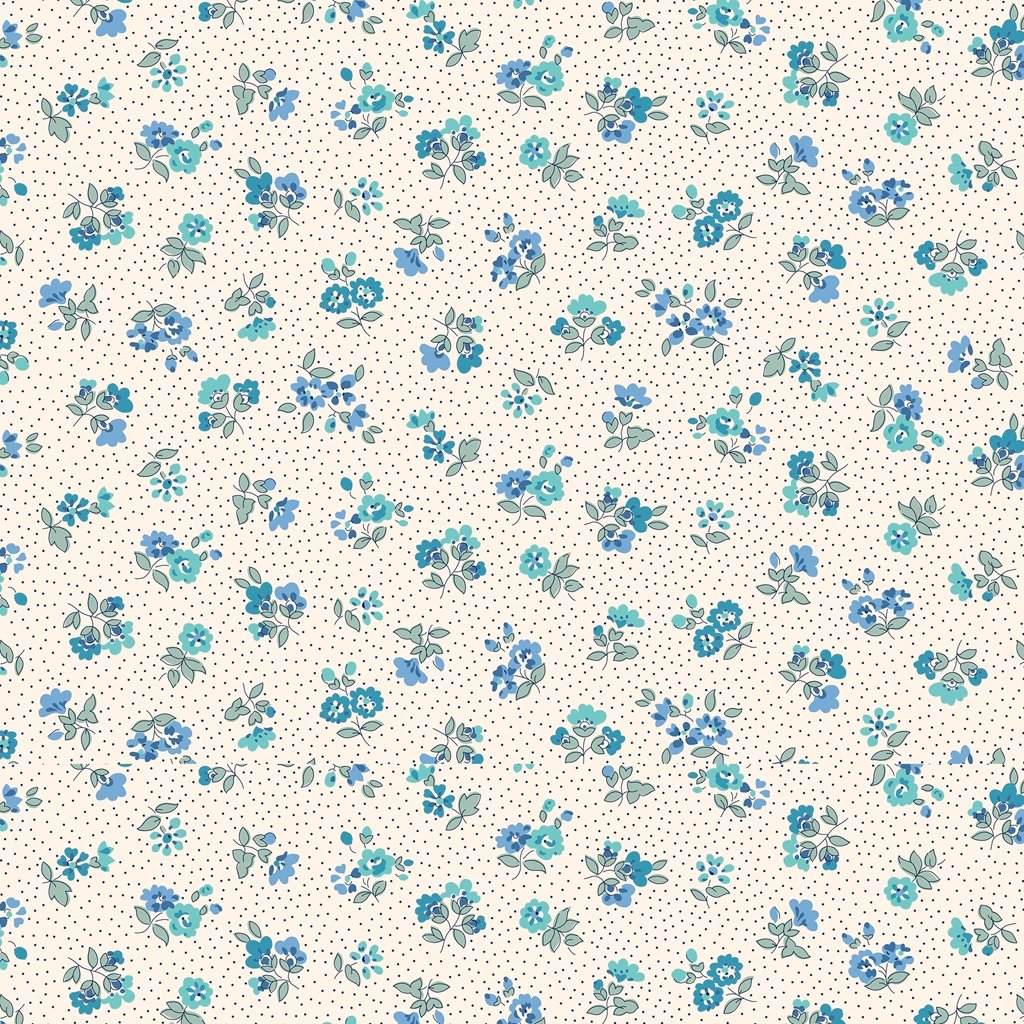 Liberty Floral Nostalgia - Flora Beatrice Blue image 0