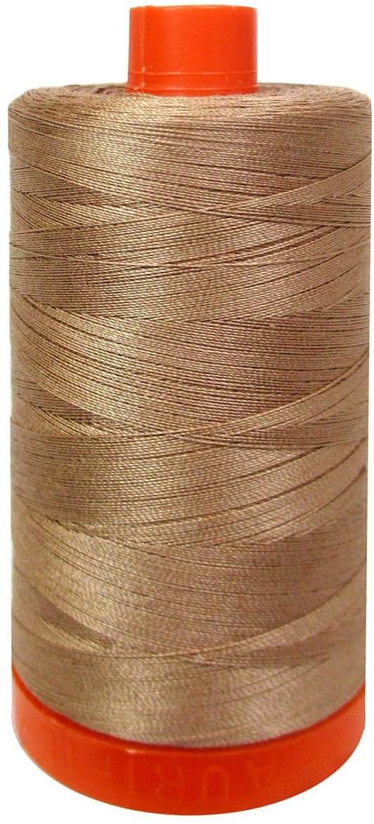 Aurifil 50Wt 100% Mako Cotton Thread Cafe' au Lait image 0