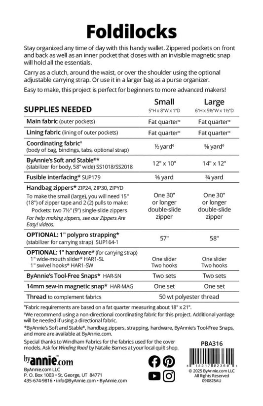 Foldilocks- ByAnnie Pattern