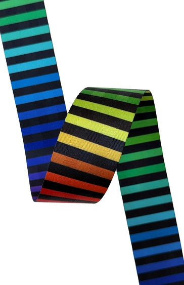 Black & Rainbow - 2in Handle Webbing
