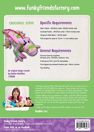 Crocodile Steve - Funky Friends Factory Pattern image 1