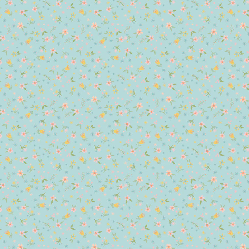 Finding Wonder by Poppie Cotton - Blossoms Blue image 0