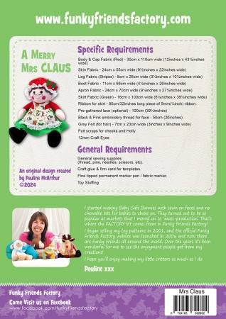 NEW -A Merry Mrs Claus - Funky Friends Factory Pattern image 1