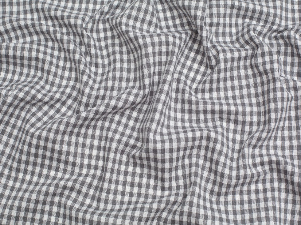 Grey/white Yarn Dyed Small Gingham Check from Kobenz by Modelo Fabrics