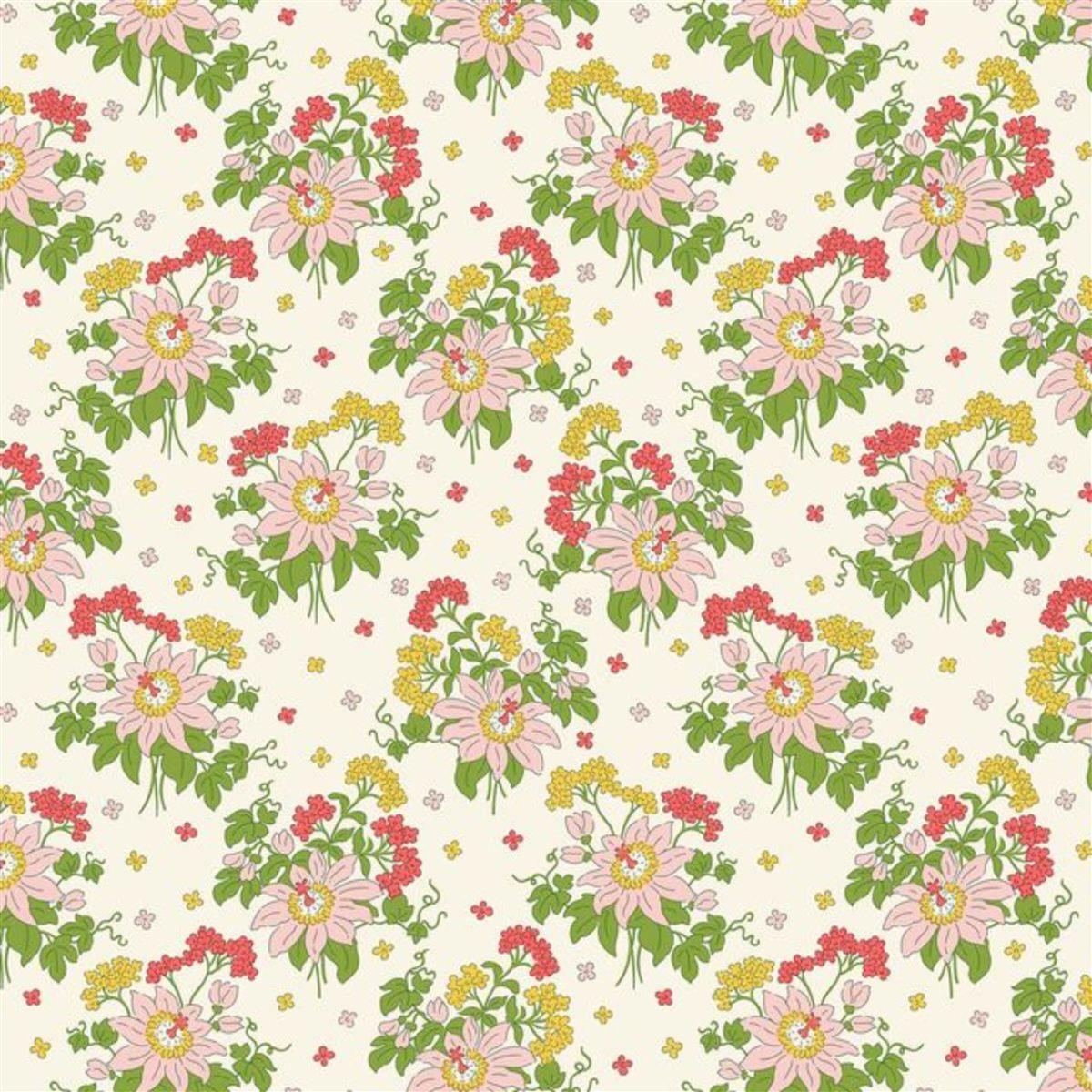 Liberty Postcard From Paradise - Passionflower Sway Pink