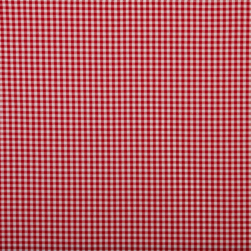 Red/white Yarn Dyed Small Gingham Check from Kobenz by Modelo Fabrics