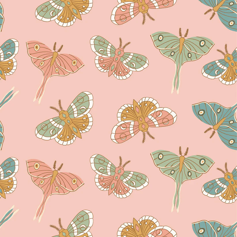 moonbeam dreams by Poppie Cotton - Lunar Moth Blush image 0