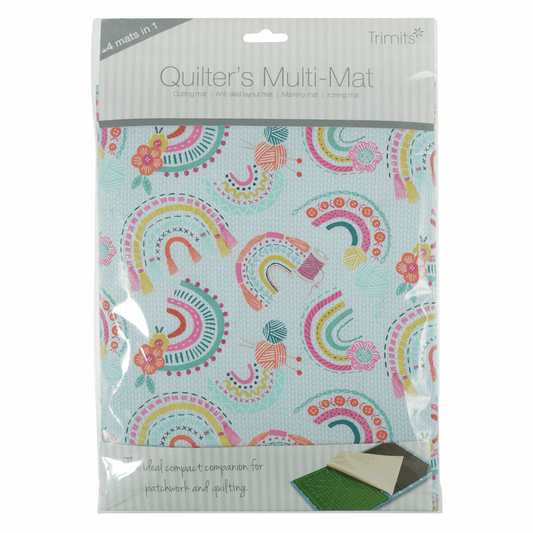 Quilters Multi-Mat: A4 (30 x 24cm): Rainbow image 0