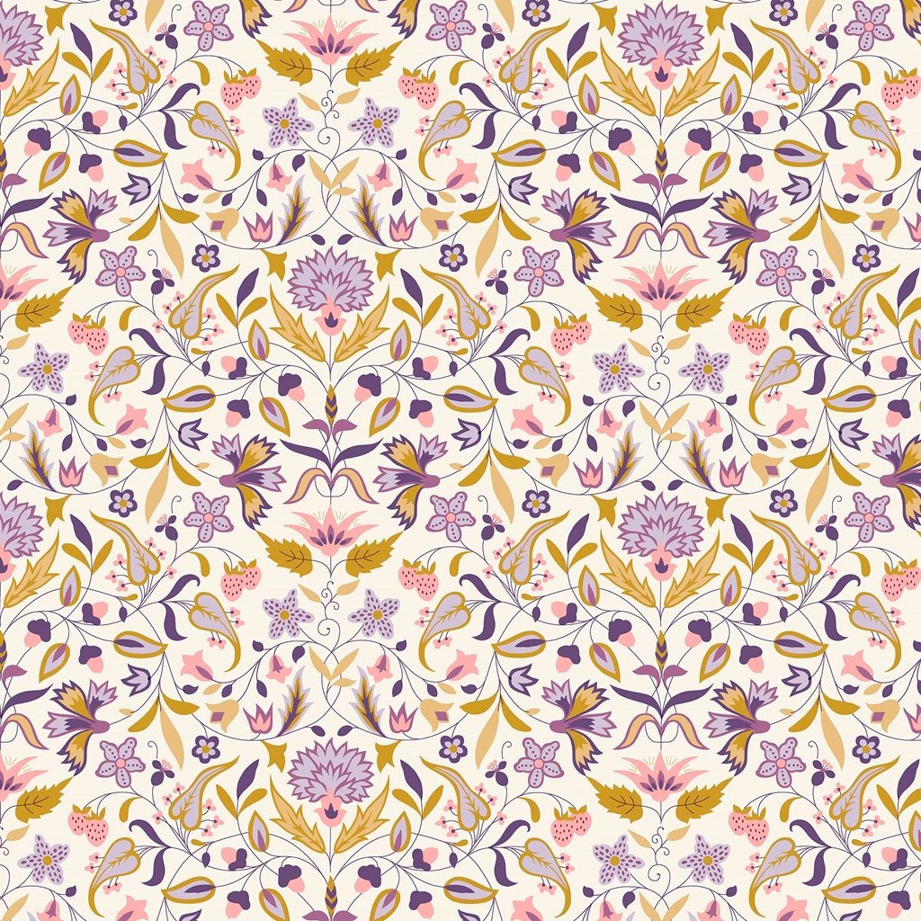 Liberty Tudor Celebration - Quilt Nouveau - Purple image 0