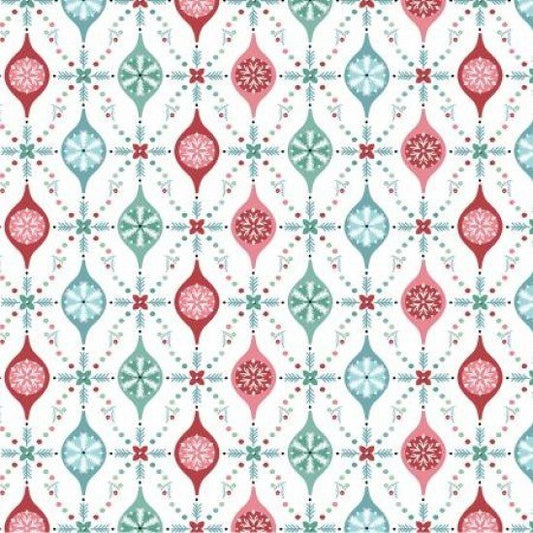Frost & Furry by Poppie Cotton - Merry Berries- White image 0