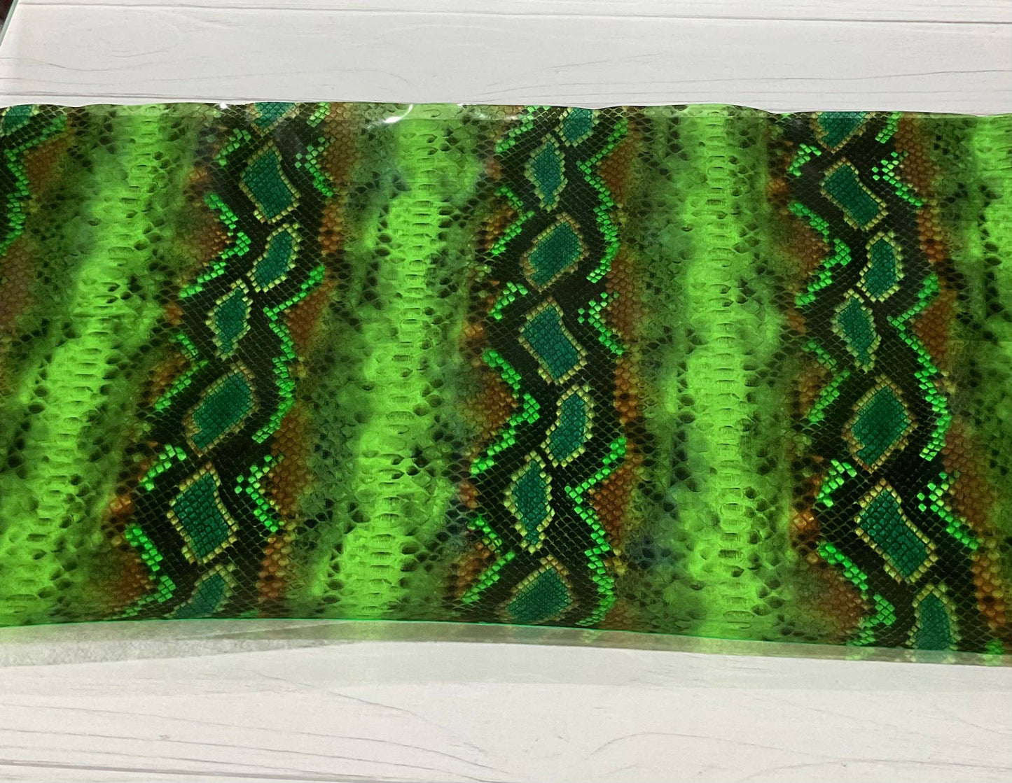 Snake Skin Print Clear TPU Vinyl