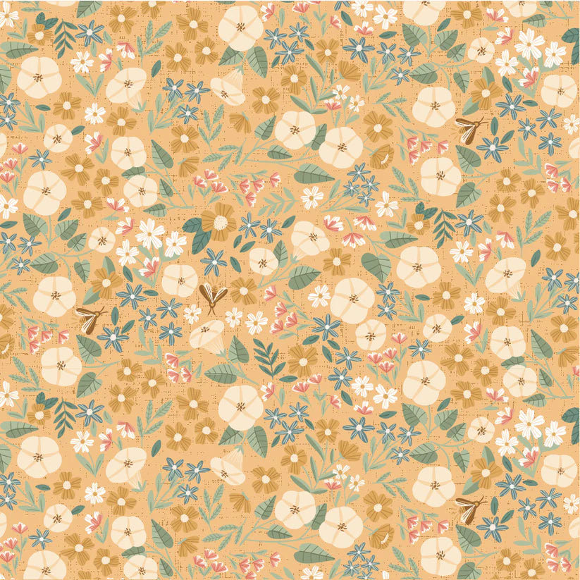 moonbeam dreams by Poppie Cotton - Moon Garden Yellow image 0