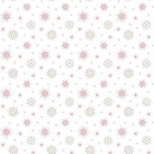 Frost & Furry by Poppie Cotton - Flurry flakes - White image 0