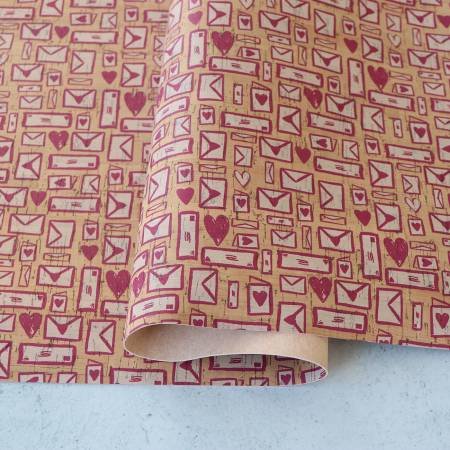 Love Letters Cork 1/2yd- Bag making by Sallie Tomato image 0