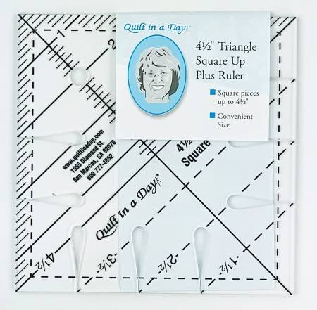 Quilt In A Day 4 1/2" Triangle Square Up PLUS Ruler image 0