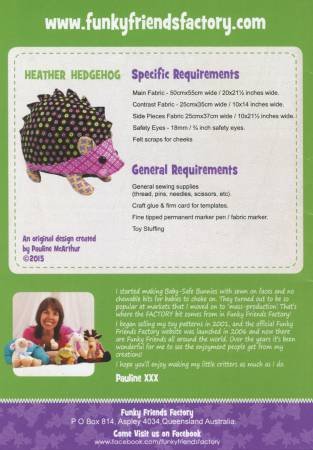 Hannah Hedgehog - Funky Friends Factory Pattern image 1