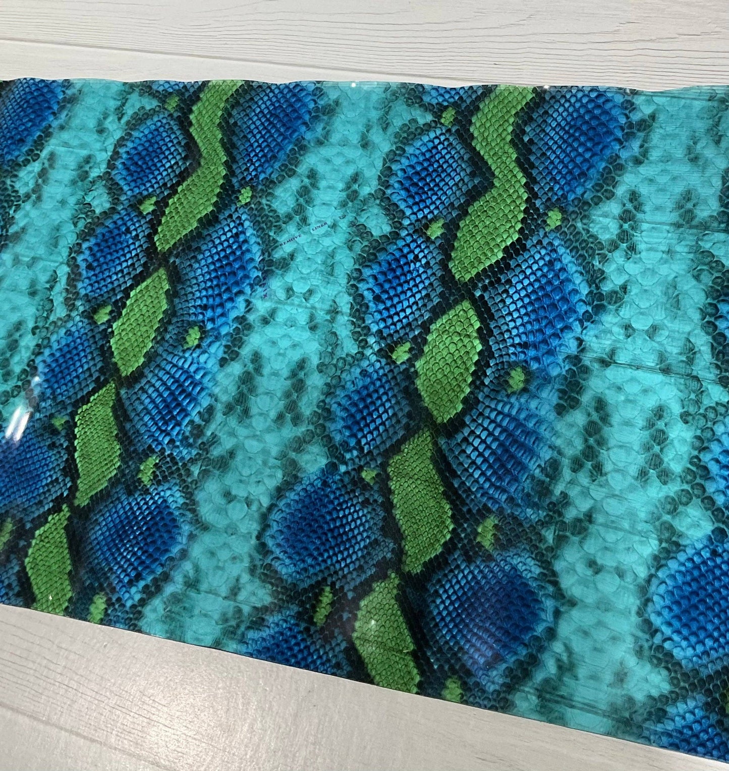 Snake Skin Print Clear TPU Vinyl