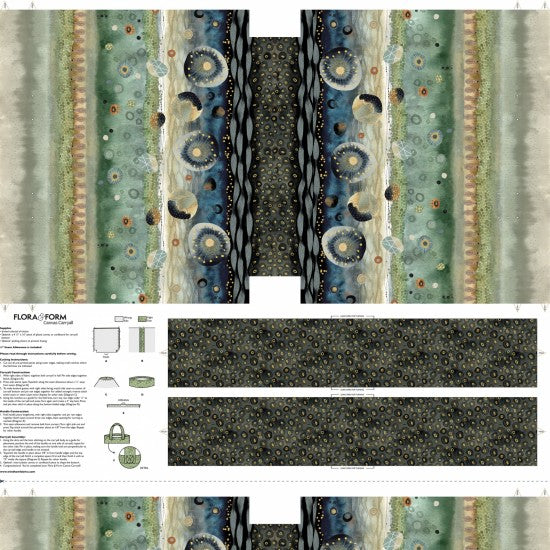 Flora & Form by Windham Fabrics - Canvas Bag Panel