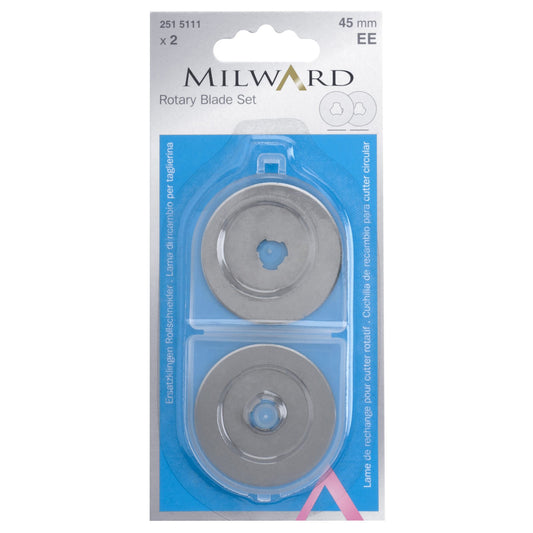 Milward Replacement Rotary Cutter Blades 45mm 2pck image 0