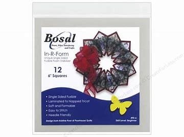 Bosal In-R-Form 12 6" Squares for Fold 'n' Stitch Wreath image 0
