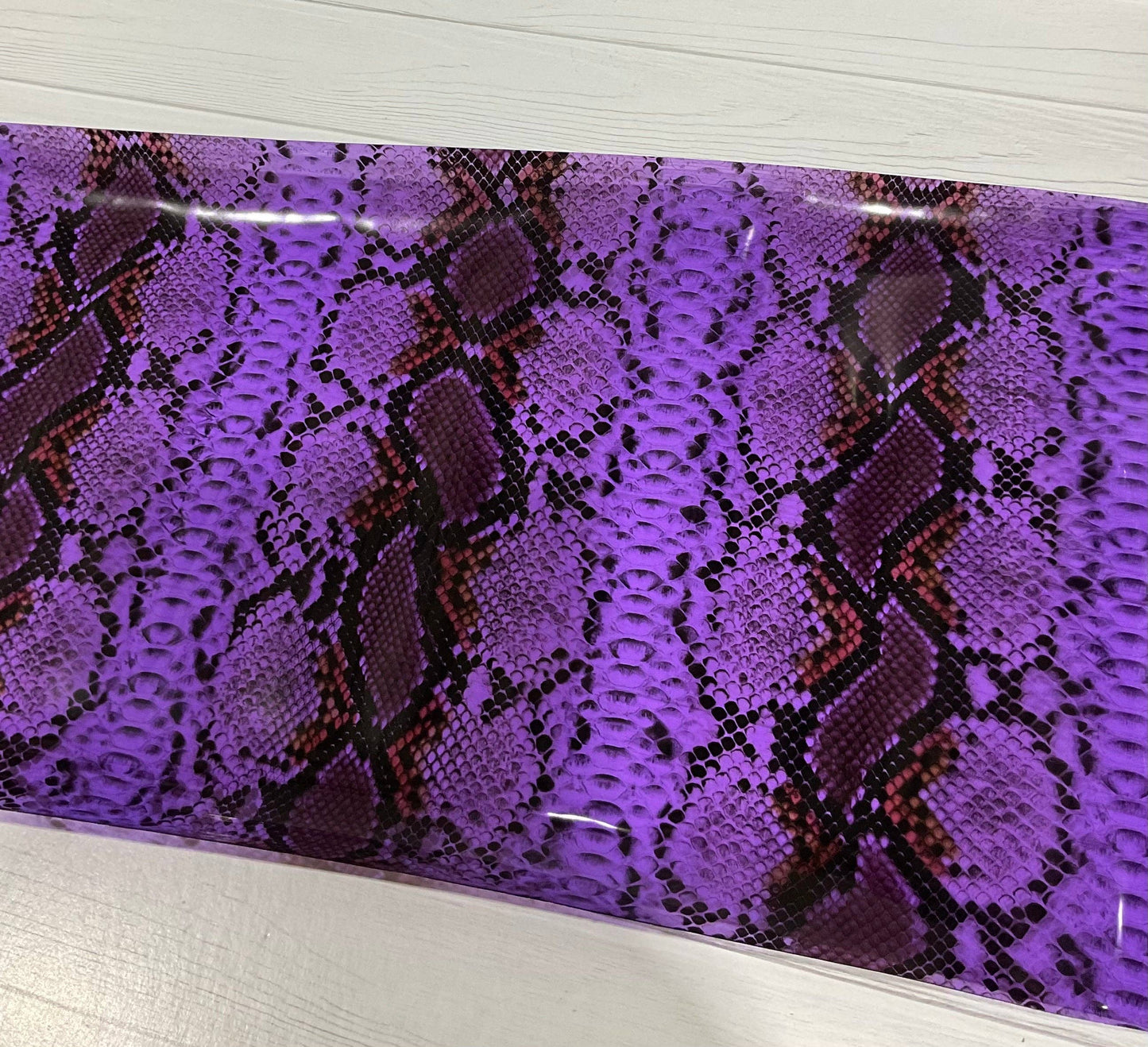 Snake Skin Print Clear TPU Vinyl