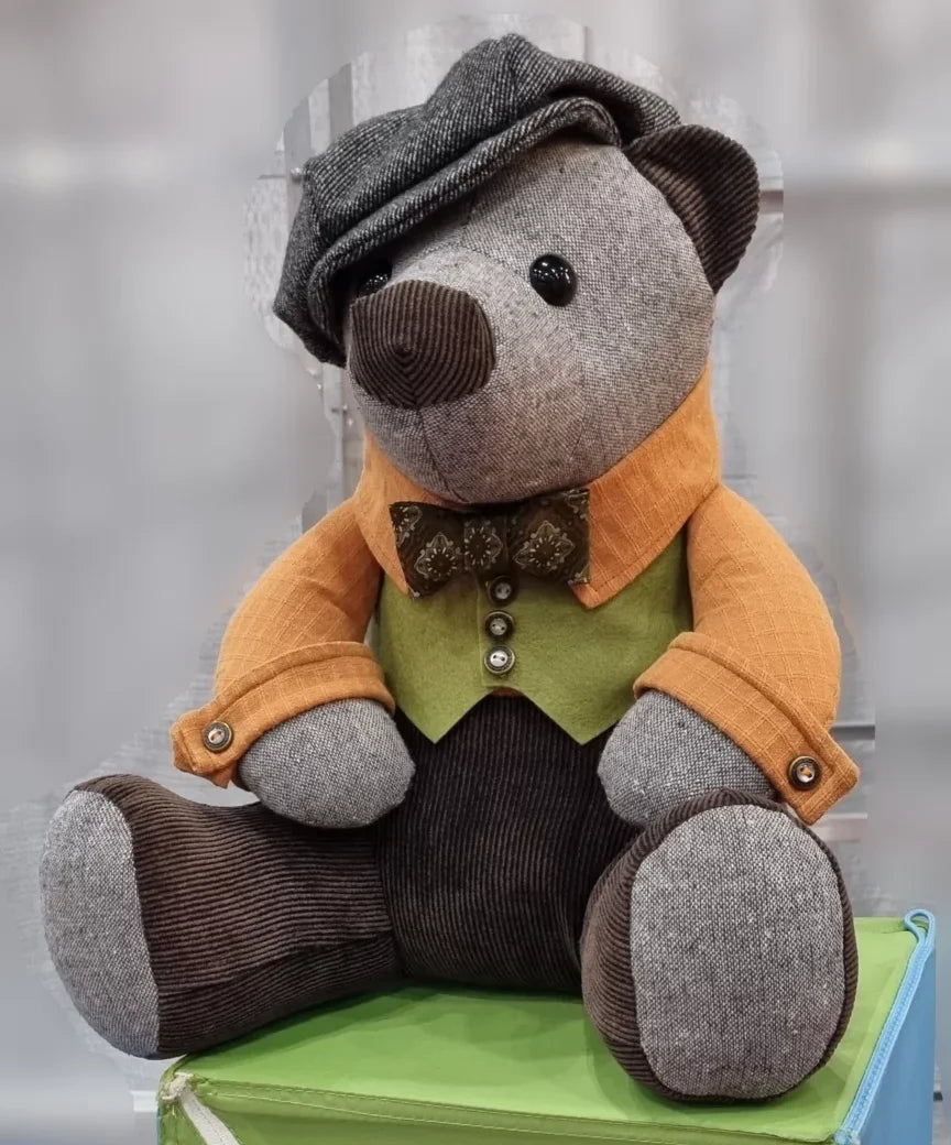 Buttons The Best Dressed Teddy Bear - Funky Friends Factory Pattern image 2