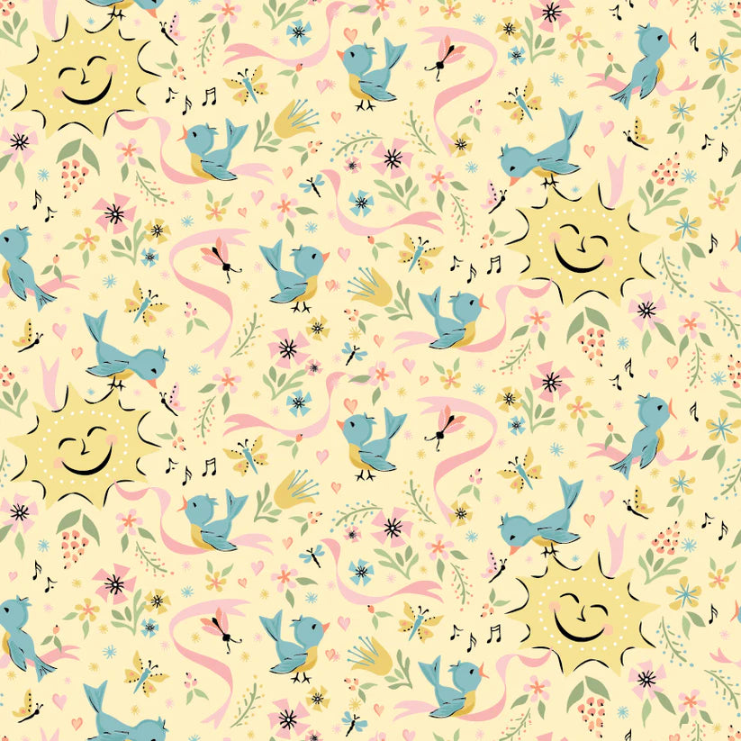 Finding Wonder by Poppie Cotton - Sunshine Yellow image 0