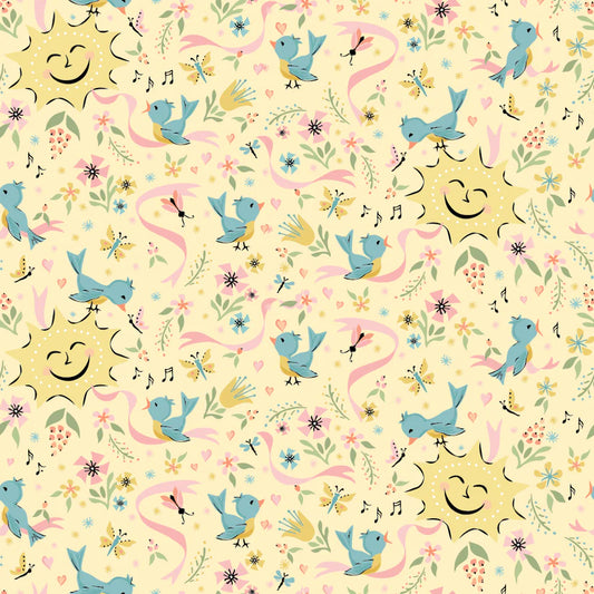 Finding Wonder by Poppie Cotton - Sunshine Yellow image 0