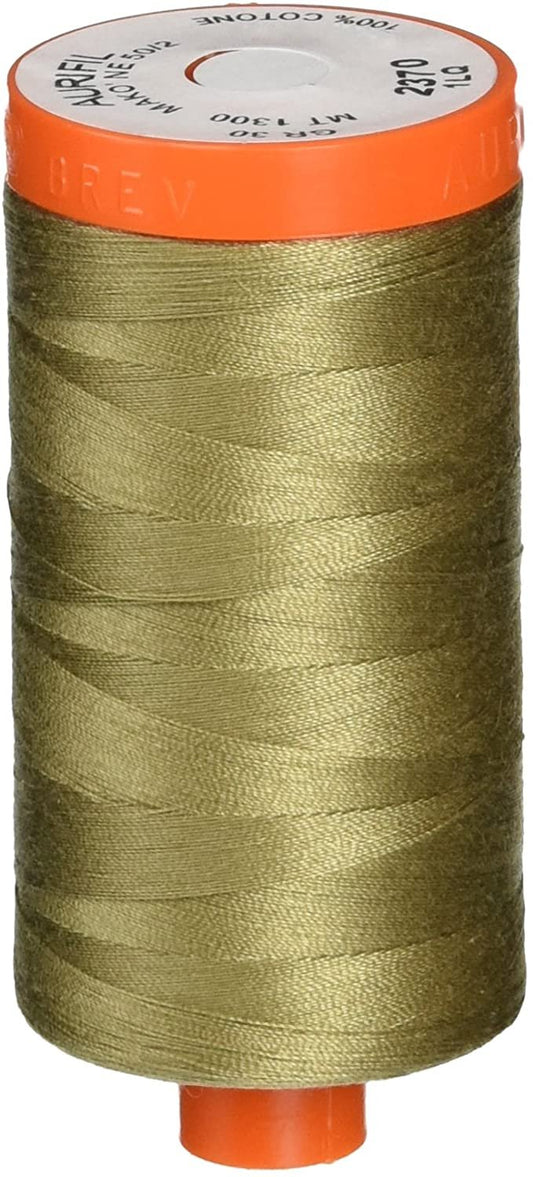 Aurifil 50Wt 100% Mako Cotton Thread Sandstone image 0