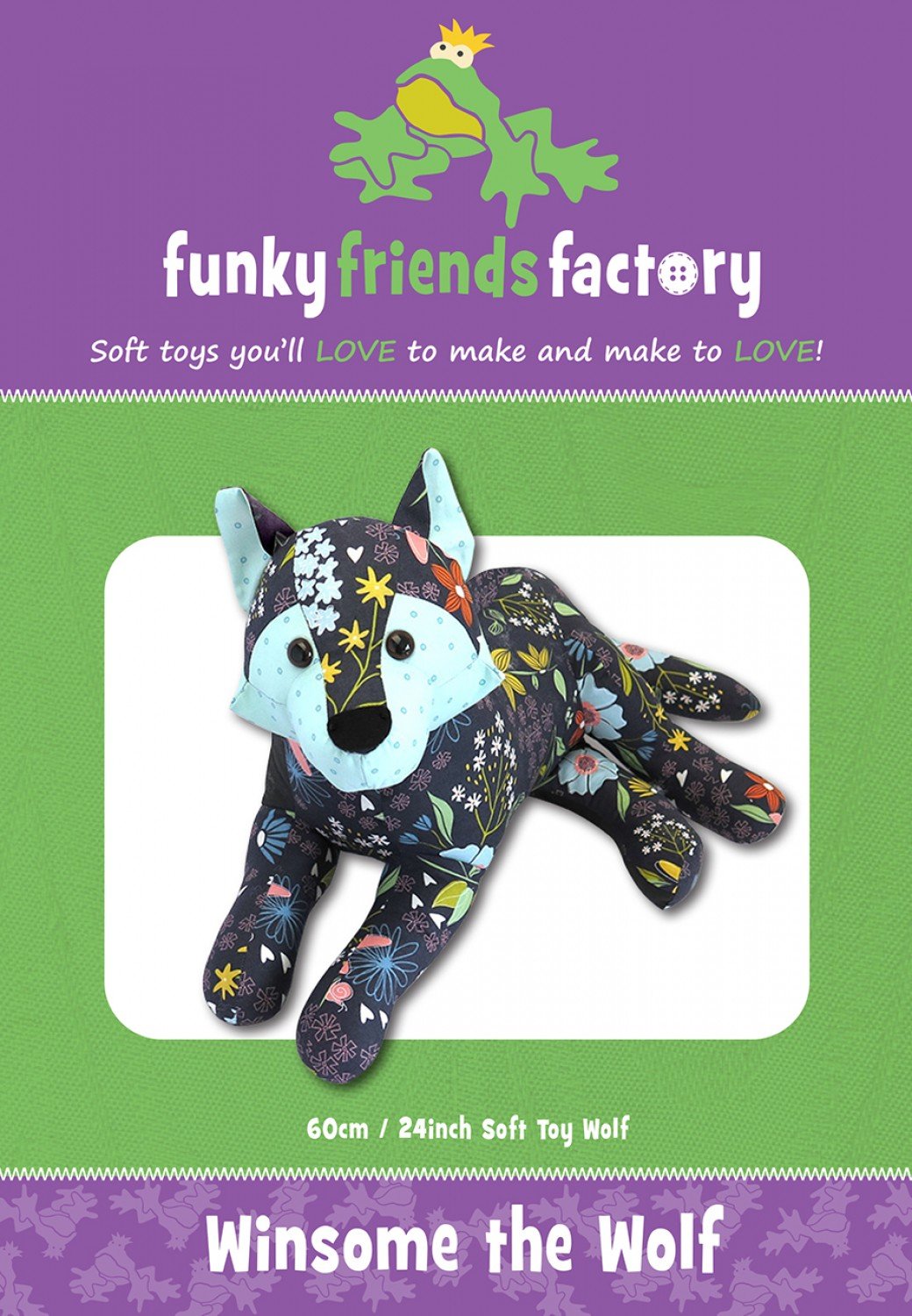 Winsome Wolf Sewing Pattern - Funky Friends Factory Pattern image 0