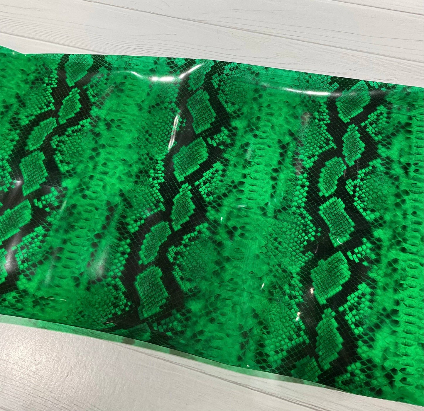 Snake Skin Print Clear TPU Vinyl