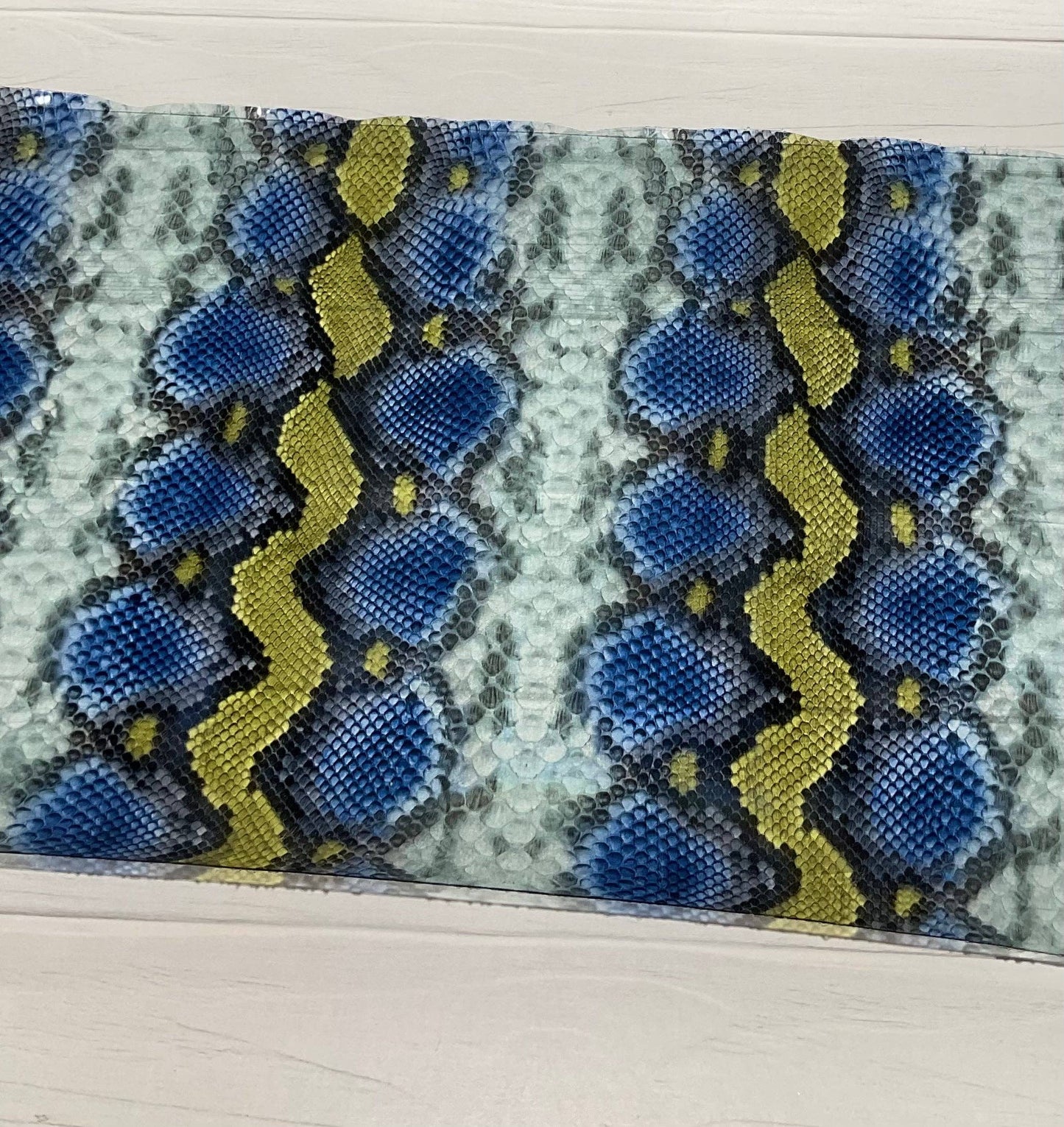 Snake Skin Print Clear TPU Vinyl